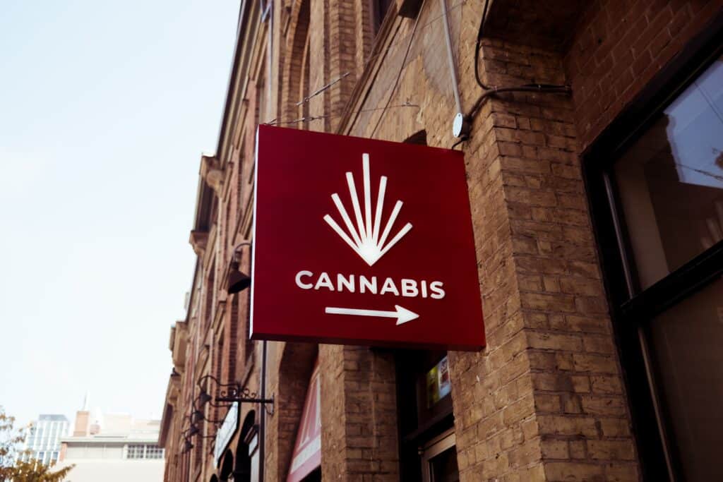 A Cannabis Business Dispensary Sign 
